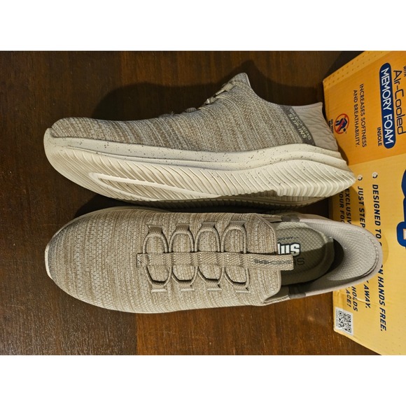 Skechers Men\'s Vegan‎ Size 9 Slip-ins Ultra Flex Right Away Shoes Gray Athletic main image 5